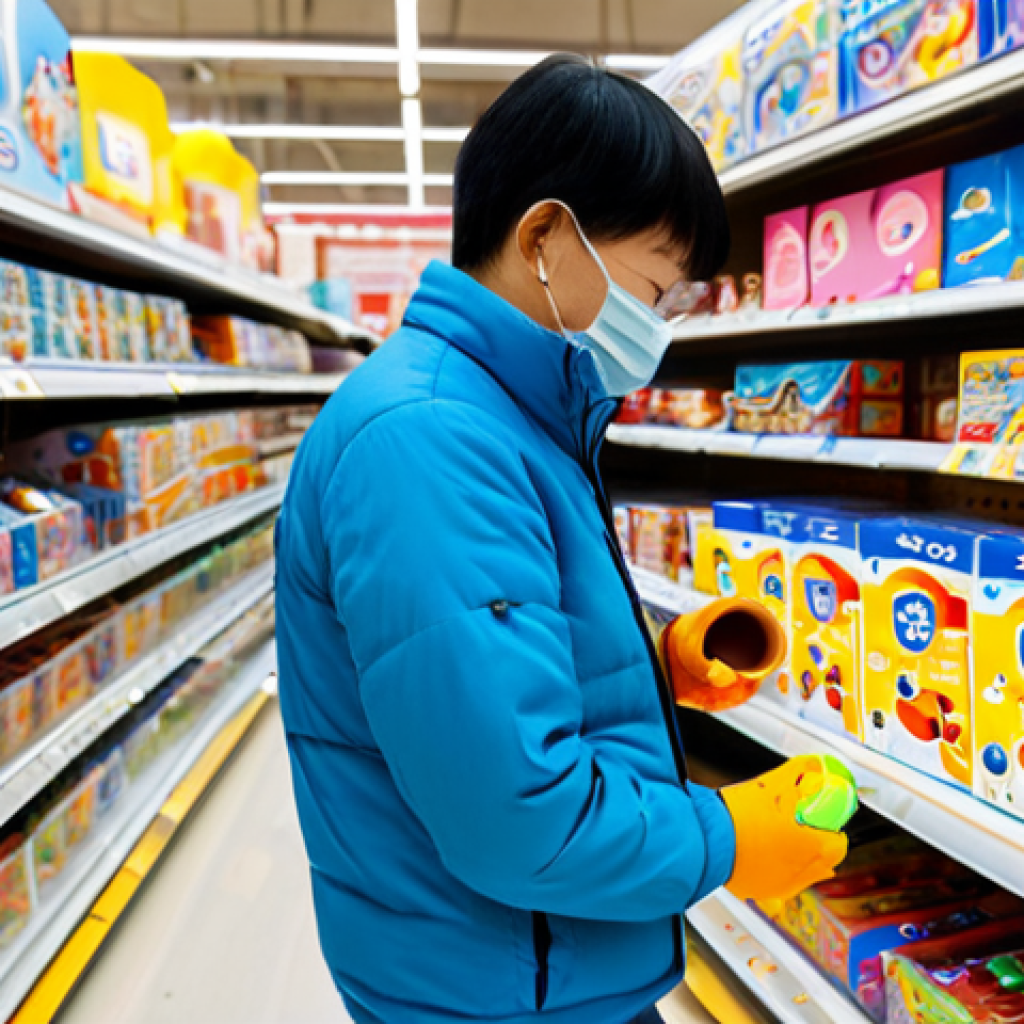 콩순이 완구의 안전성 - **

A parent carefully inspecting a 콩순이 toy's packaging, looking for safety certifications like CE o...