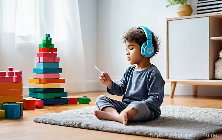 콩순이 주제가 - **Prompt:** A delightful scene featuring three diverse children (ages 4-7) sitting attentively aroun...