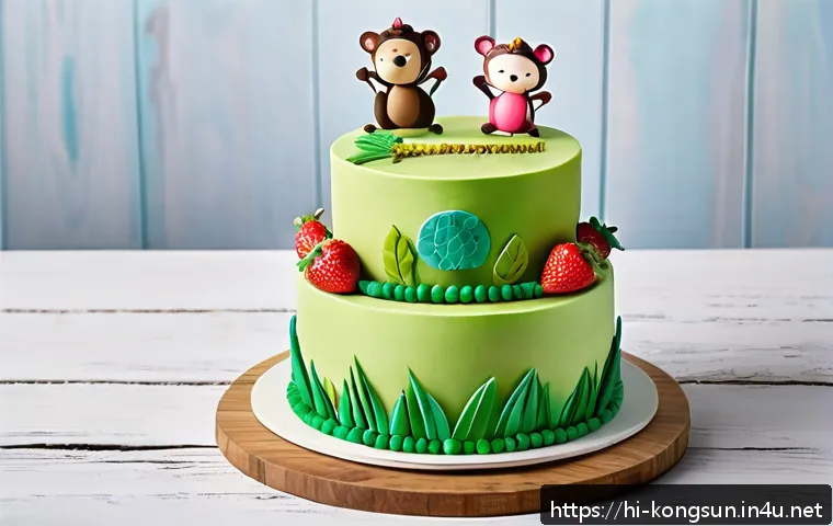 콩순이 주제 생일 케이크 관련 이미지 1